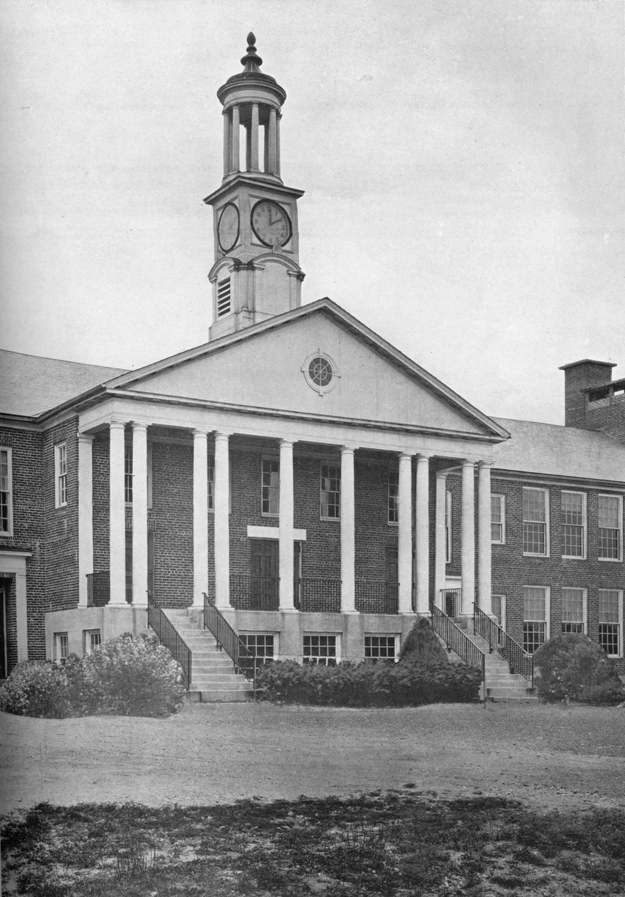 Detail předního vchodu, Bird School Elementary and Junior High, Walpole, Massachusetts, 1922 od Unbekannt