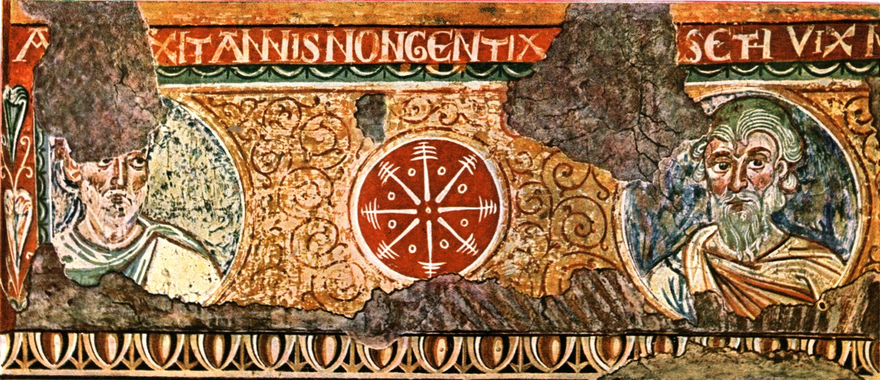 Detail vlysu z baziliky svatého Kříže, Řím, Itálie, 1928. od Unbekannt