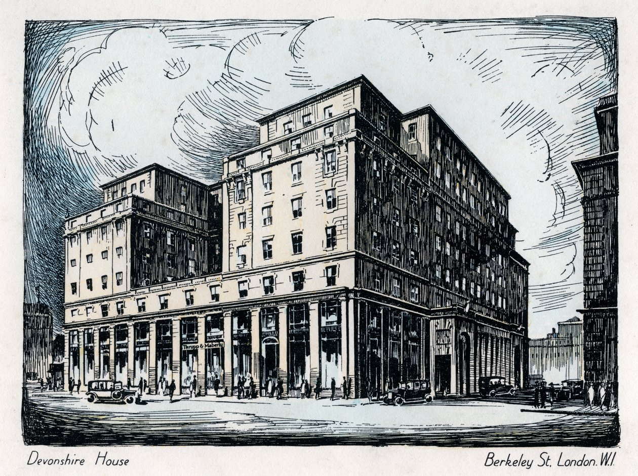 Devonshire House, Berkeley Street, Londýn, c1910-1929 od Unbekannt