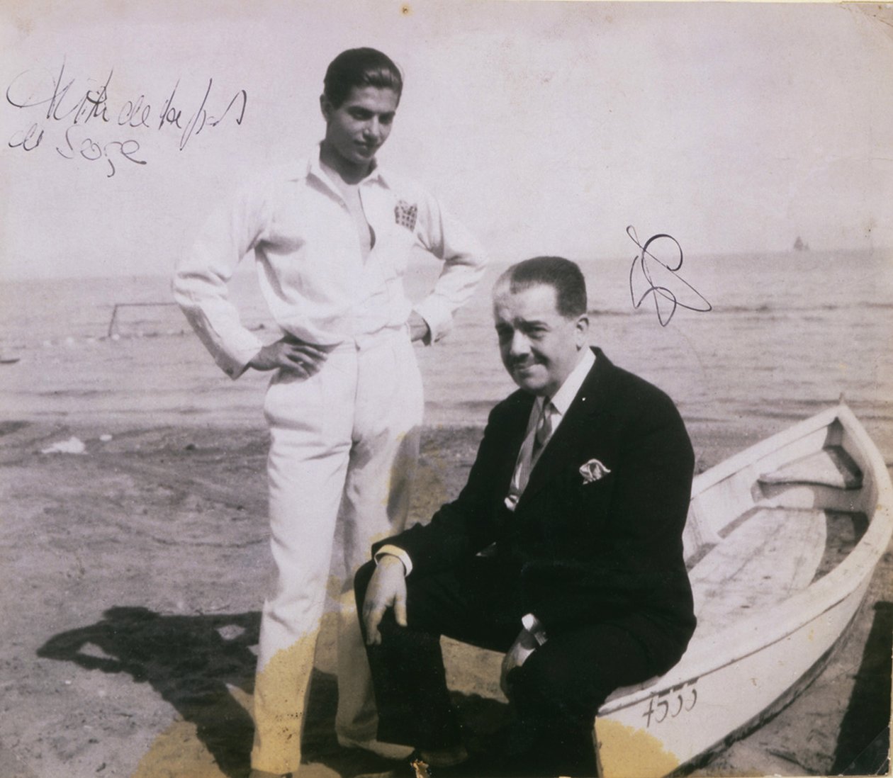 Diaghilev a Lifar od Unbekannt