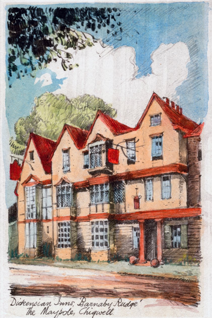 Dickensian Inns, Barnaby Rudge, Maypole, Chigwell, c1800-1850 od Unbekannt