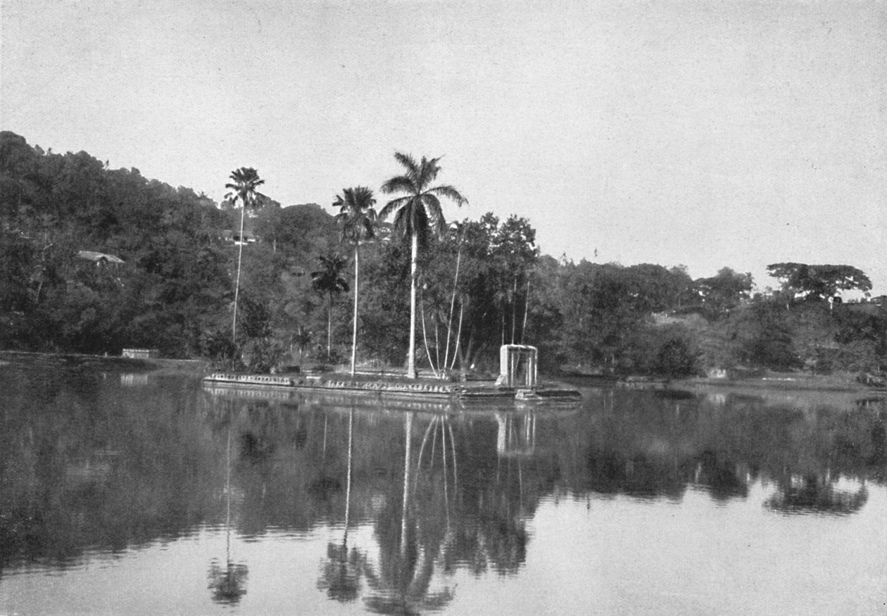 Die Insel im See von Kandy, 1926 od Unbekannt