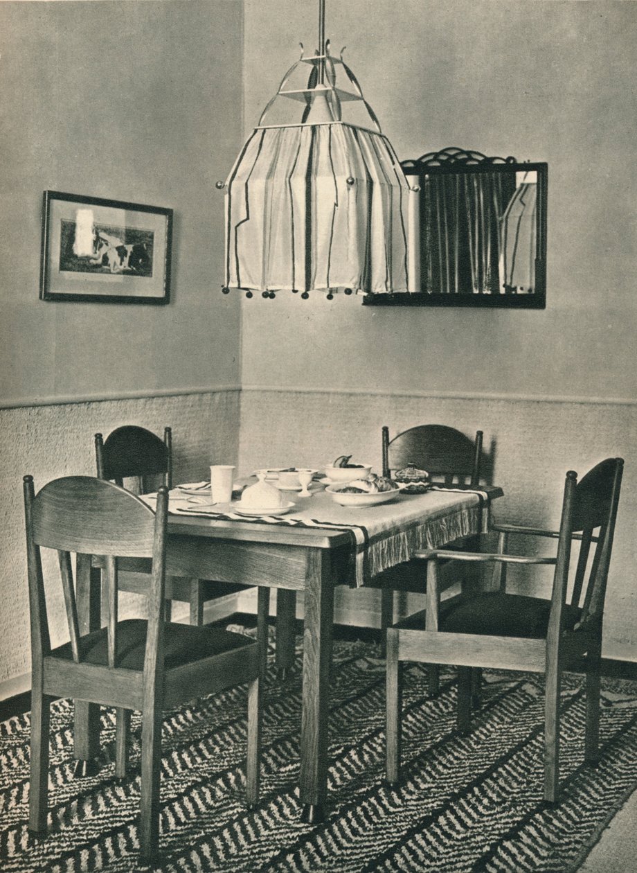 Jídelní stůl a židle navrhl Willem Penaat, 1928 od Unbekannt
