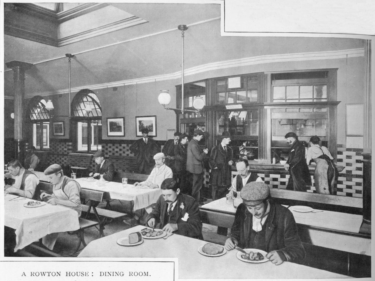 Jídelna v Rowton House, Hammersmith, Londýn, c1902 1903 od Unbekannt