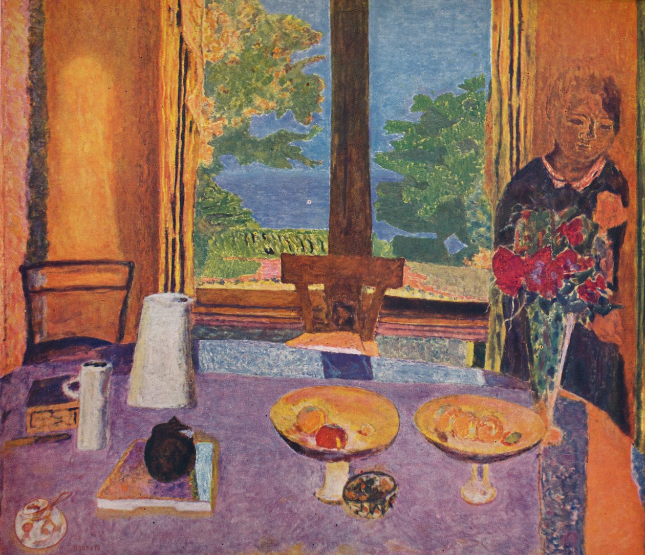 Jídelna na zahradě - Interiér, 1937 od Unbekannt