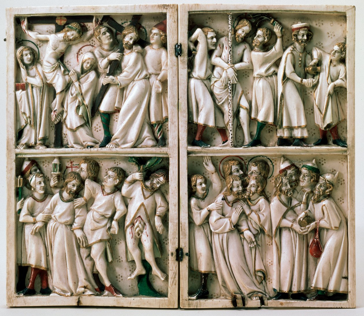 Diptych s tématy evangelia, konec 14. století od Unbekannt