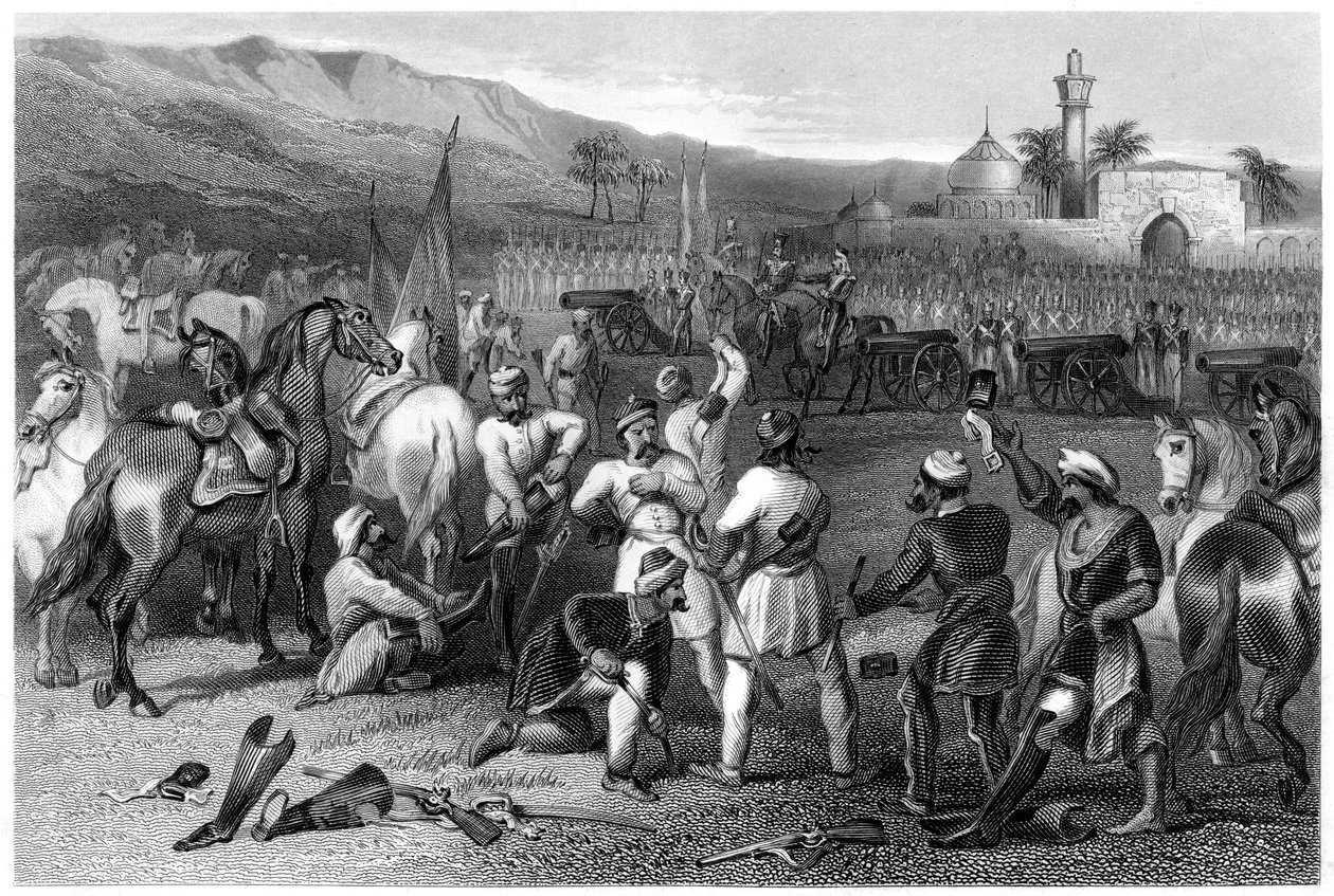 Odzbrojení 11. nepravidelné kavalérie v Berhampore, 1857, c1860 od Unbekannt