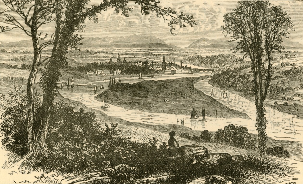 Vzdálený pohled na Perth, 1898. od Unbekannt