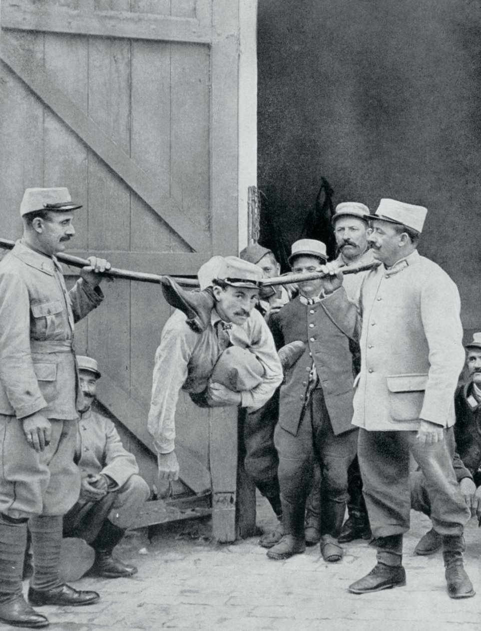 Rozptýlení na frontě, lidský had, Francie, první světová válka, 1915 od Unbekannt