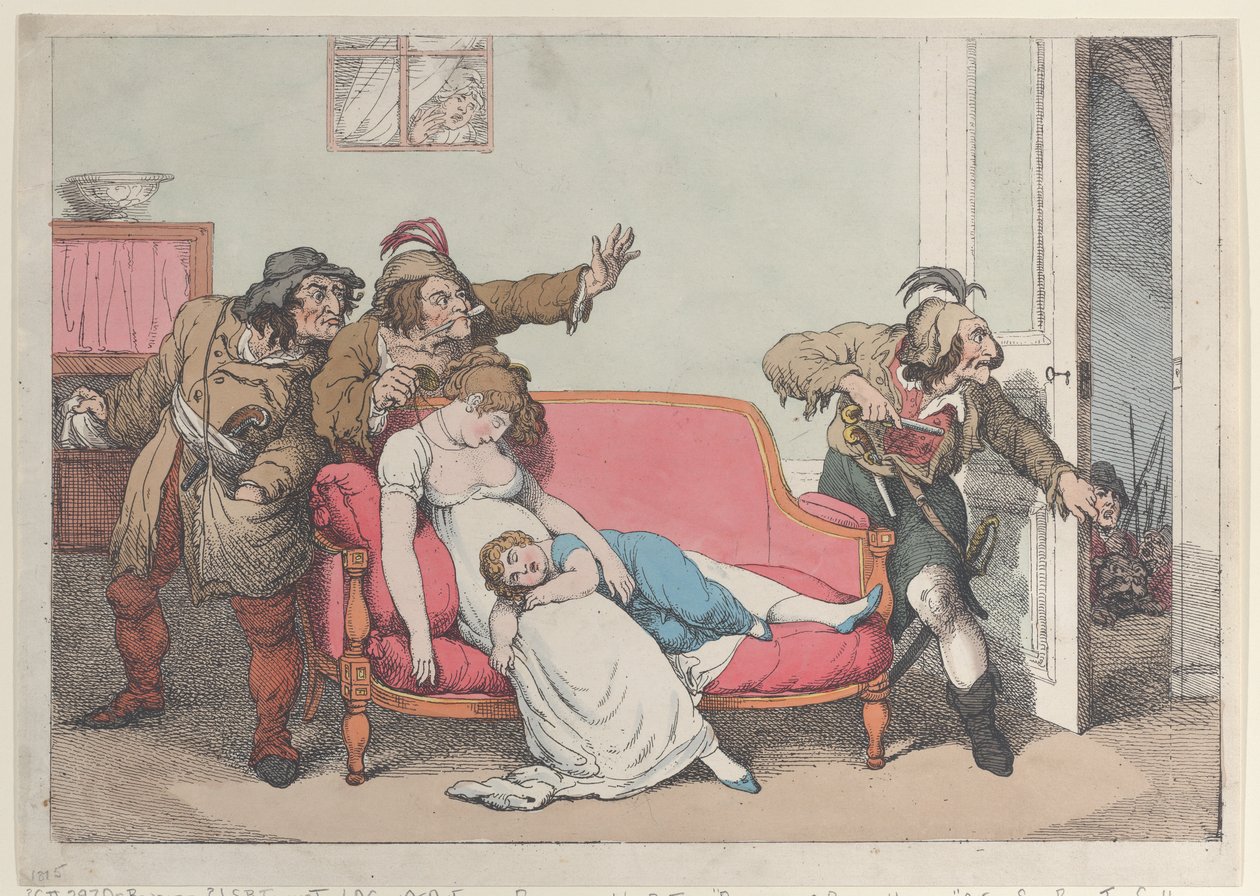 Rušitelé domácího štěstí, ca. 1815, ca. 1815. od Unbekannt