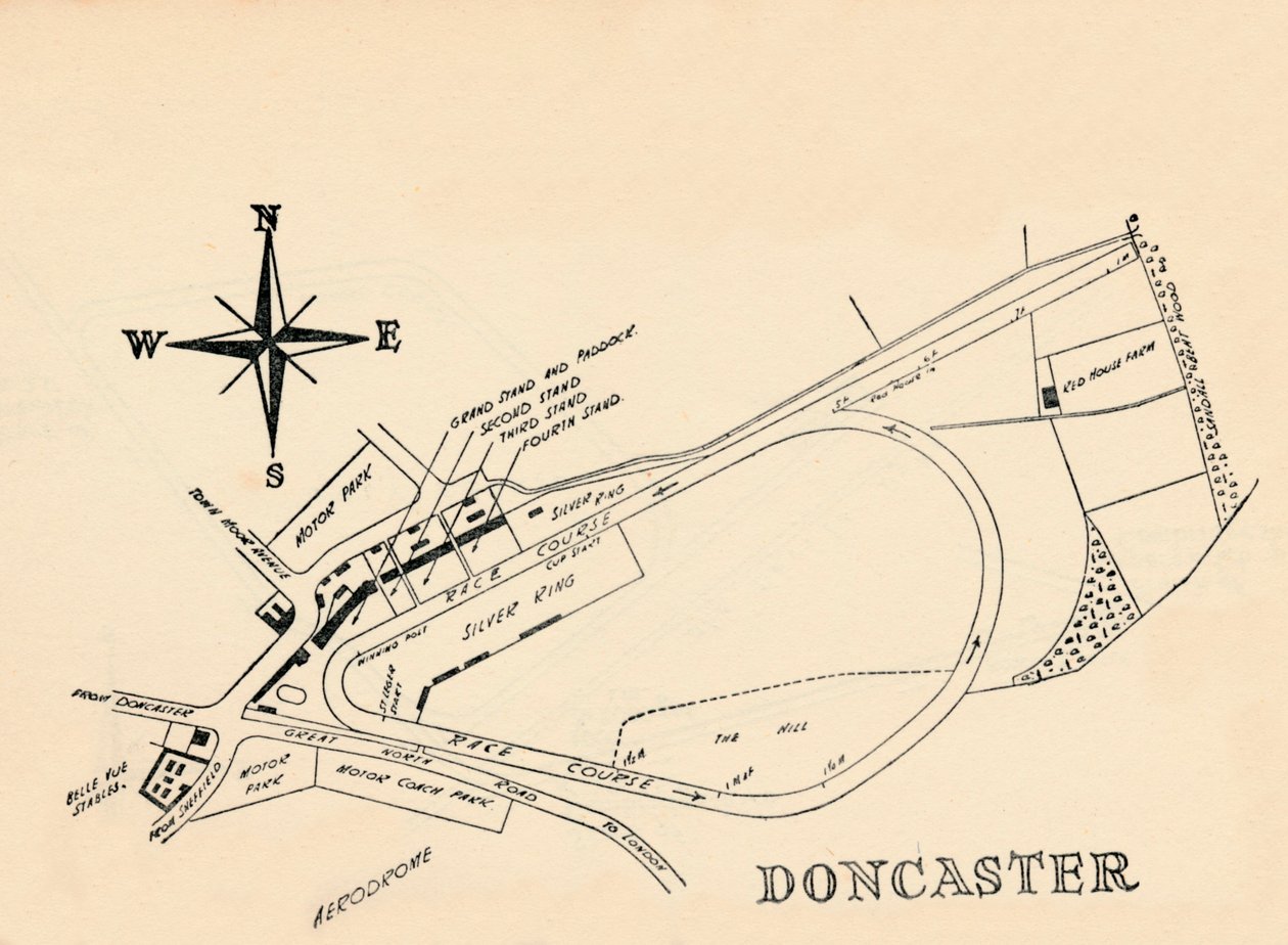 Doncaster Race Course, 1940. od Unbekannt