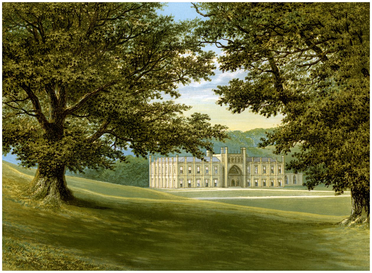 Donington Castle, Leicestershire, domov rodiny Abney-Hastings, c1880 od Unbekannt