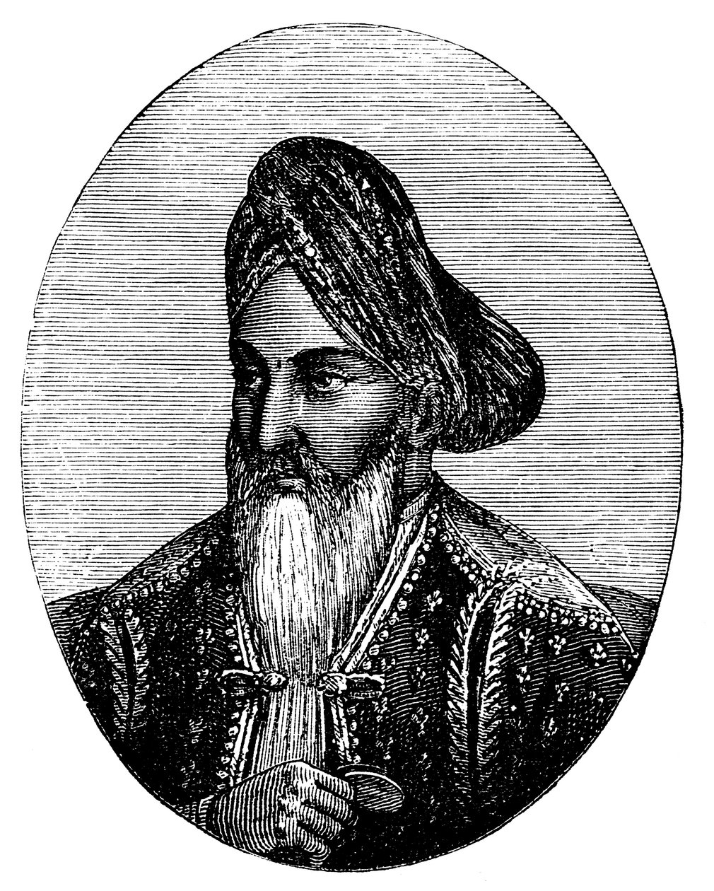 Dost Mohammad Khan 1793-1863 vládce Afghánistánu, c1880 od Unbekannt