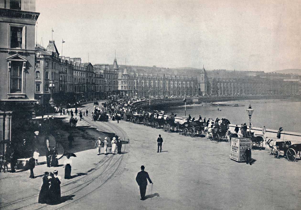 Douglas - Celkový pohled na promenádu, 1895 od Unbekannt