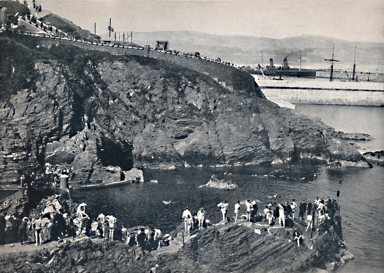 Douglas - Místo ke koupání v Port Skillion, 1895 od Unbekannt