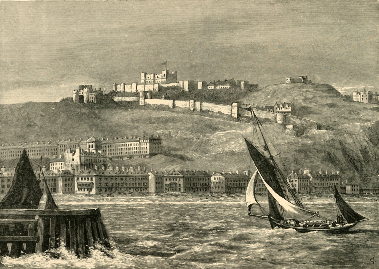 Dover, z moře, 1898. od Unbekannt