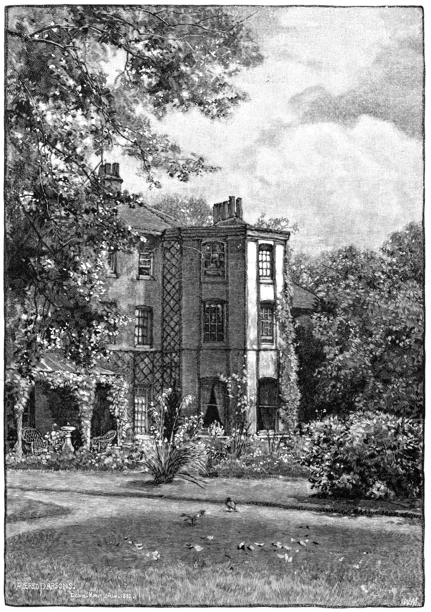 Down House, poblíž Beckenham, Kent, ze zahrady, 1883 od Unbekannt
