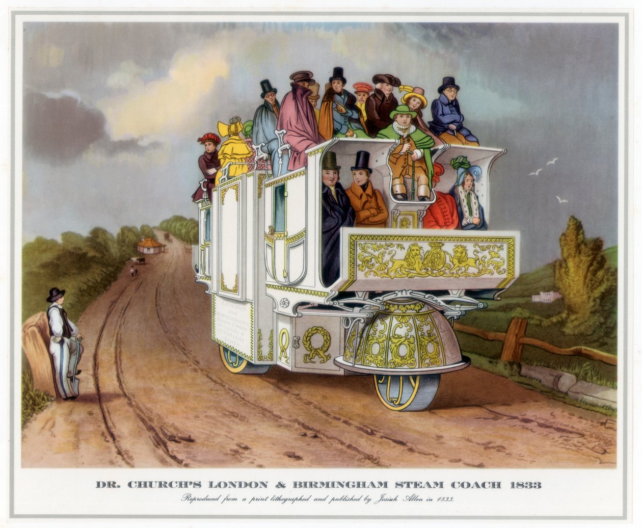 Dr Churchs London and Birmingham Steam Coach, 1833 od Unbekannt