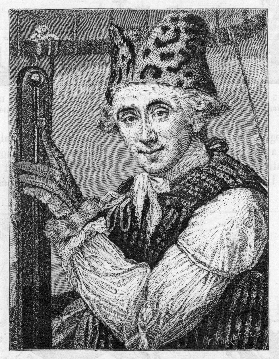 Dr John Jeffries, americký balonista, 1786 od Unbekannt
