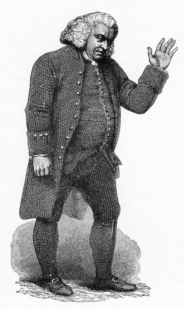 Dr Johnson, anglický literát, c1780 od Unbekannt