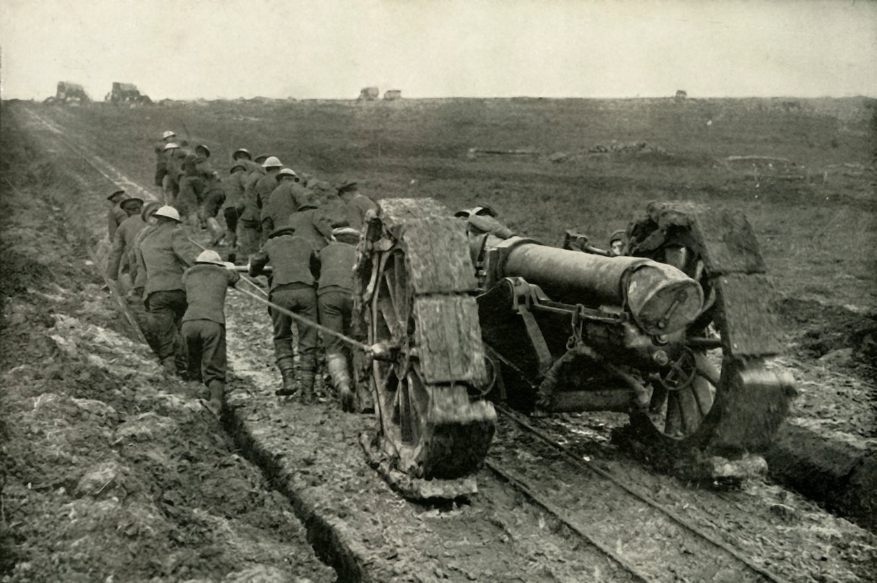 Tažení zbraní do nových předsunutých pozic, 1919. od Unbekannt