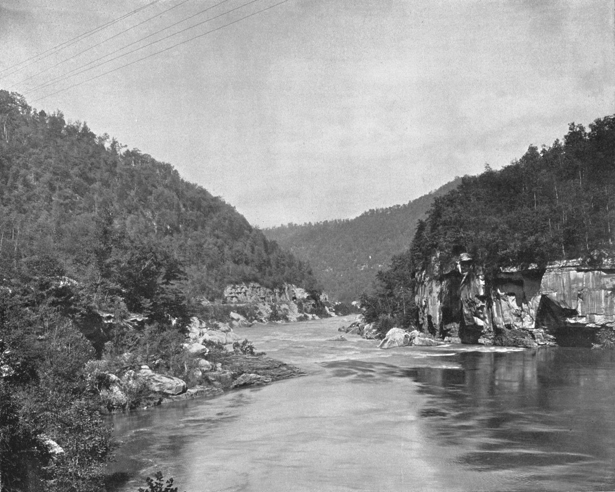 Dragon Gorge, New River, Západní Virginie, USA, c1900. od Unbekannt