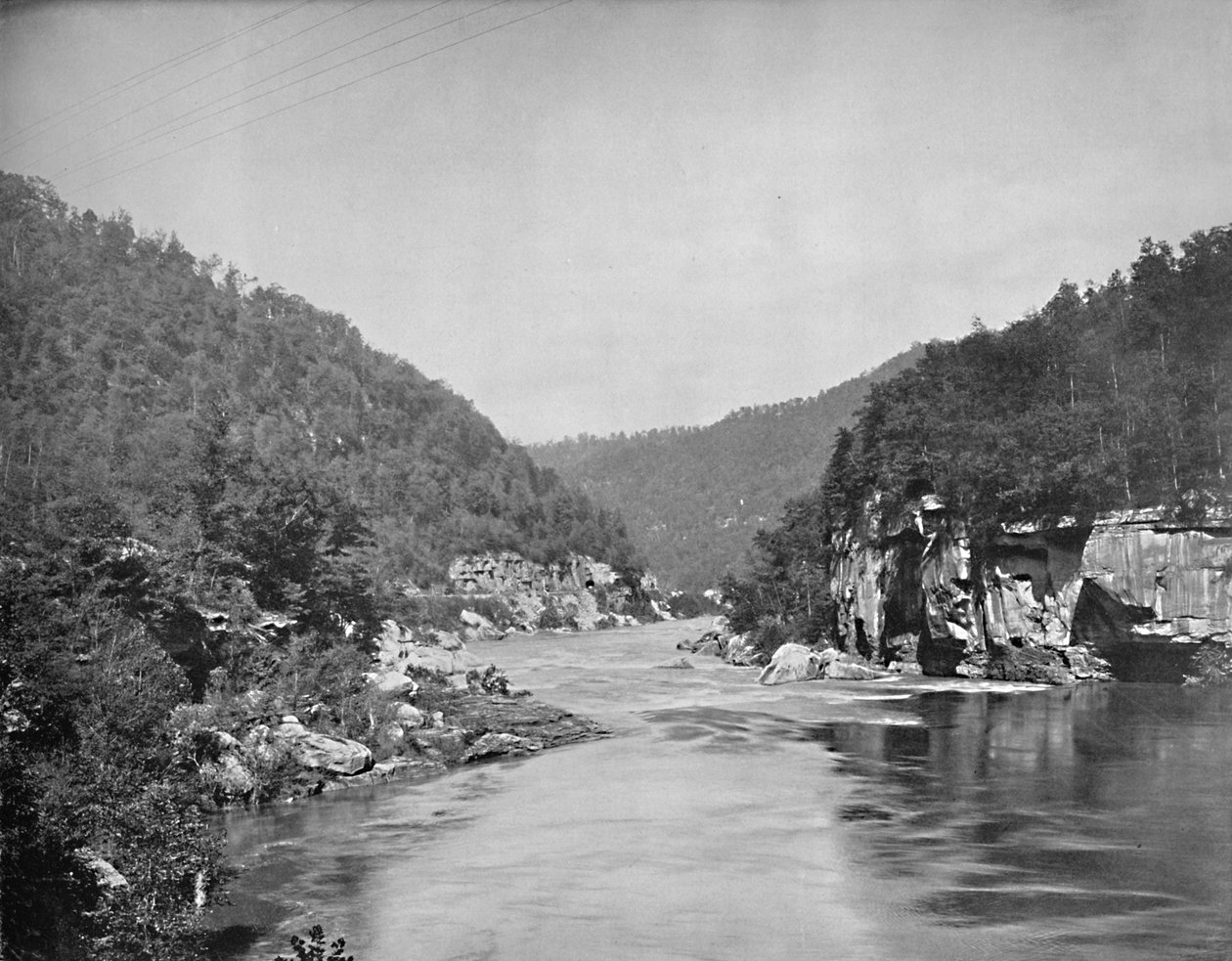 Dragon Gorge, New River, Západní Virginie, c1897. od Unbekannt