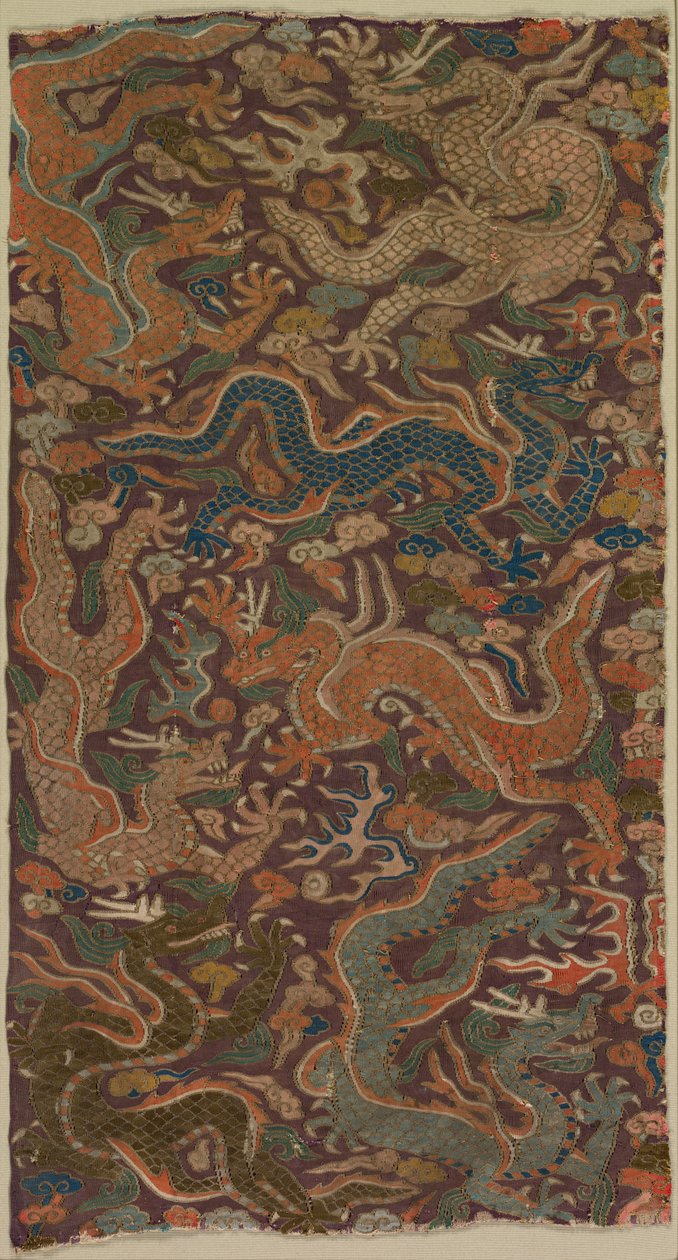 Dragons Chasing Flaming Pearls, 1200 nebo starší. od Unbekannt