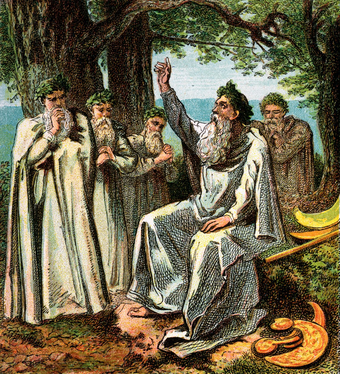 Druidové nebo britští kněží, c1850 od Unbekannt