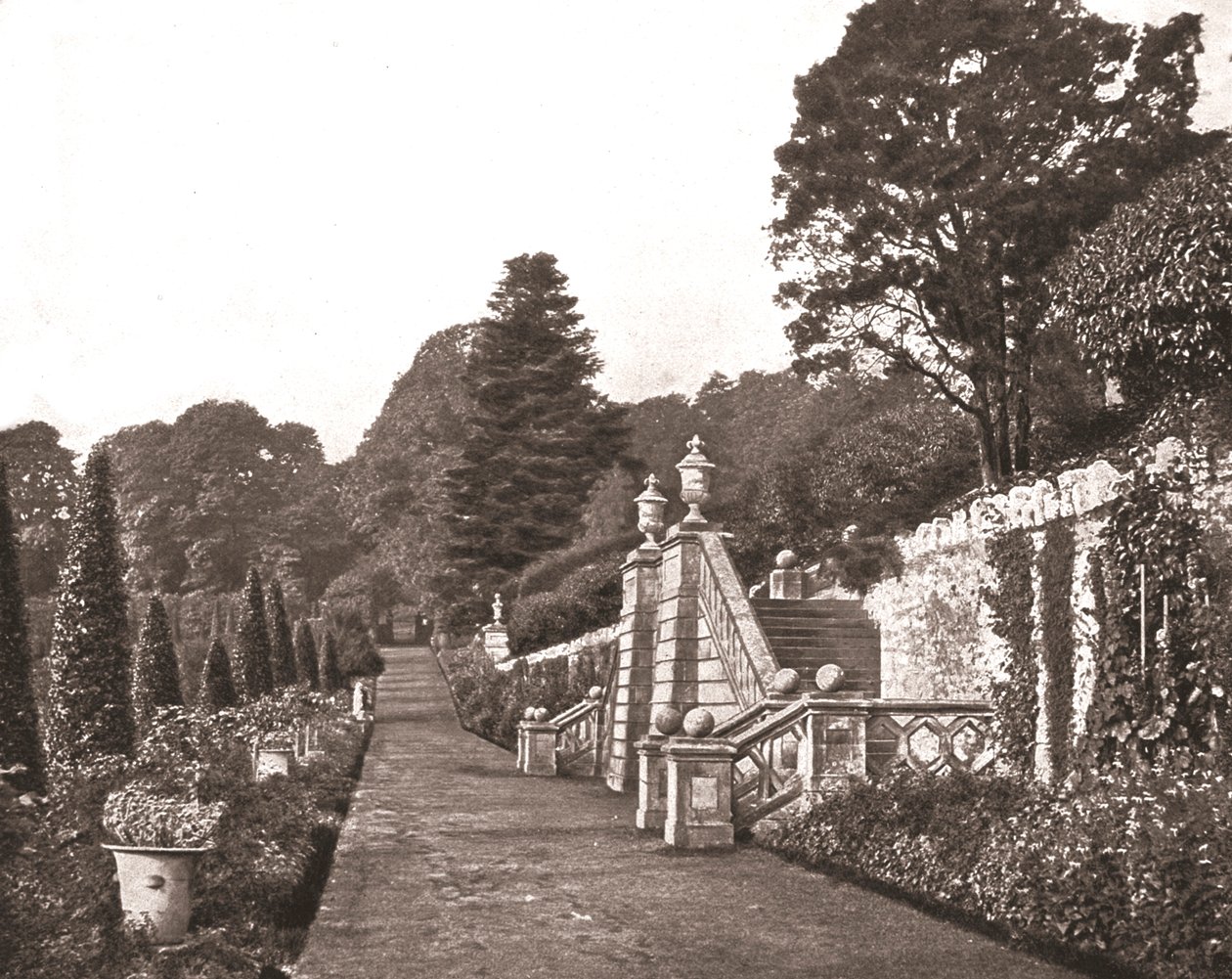 Zámecké zahrady Drummond, Perthshire, Skotsko, 1894. od Unbekannt