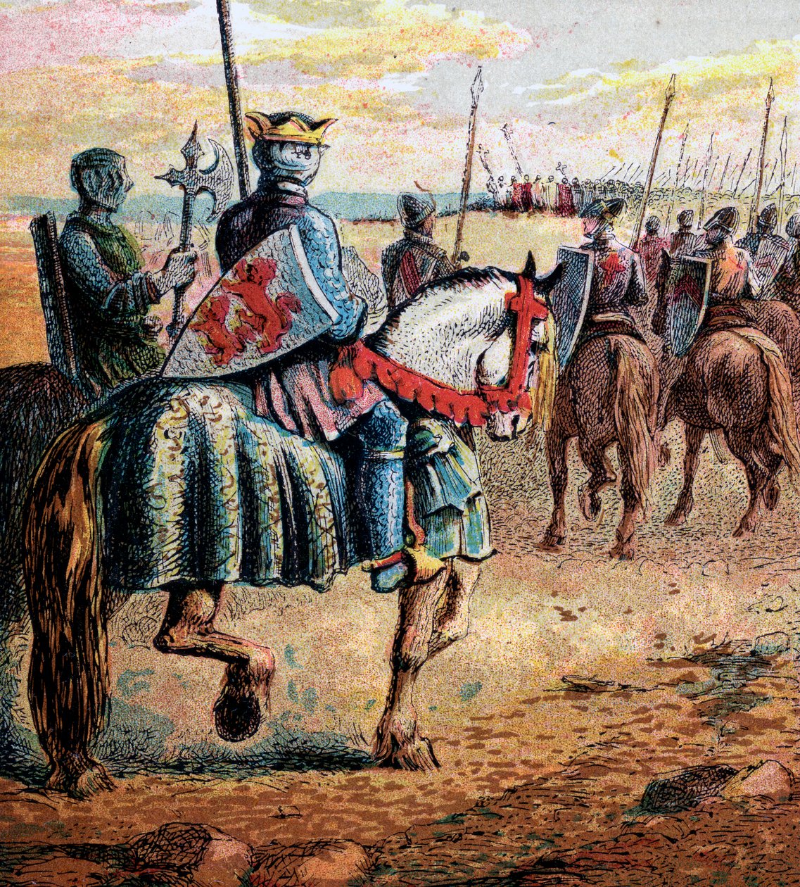 Vévoda Robert jde do Palestiny, 11. století, c1850 od Unbekannt