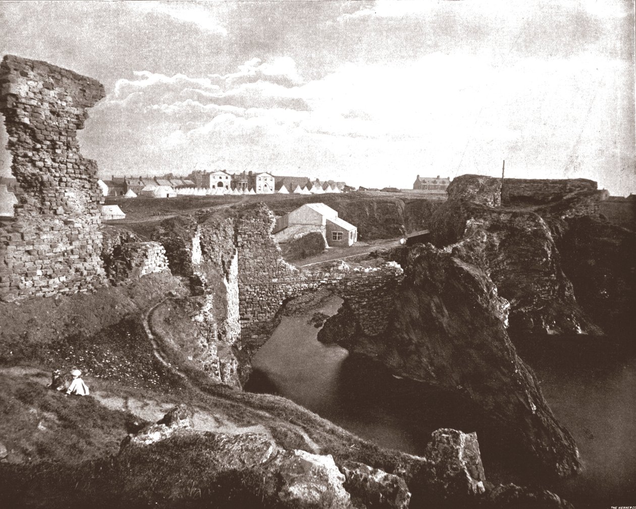 Hrad Dunbar, East Lothian, Skotsko, 1894. od Unbekannt