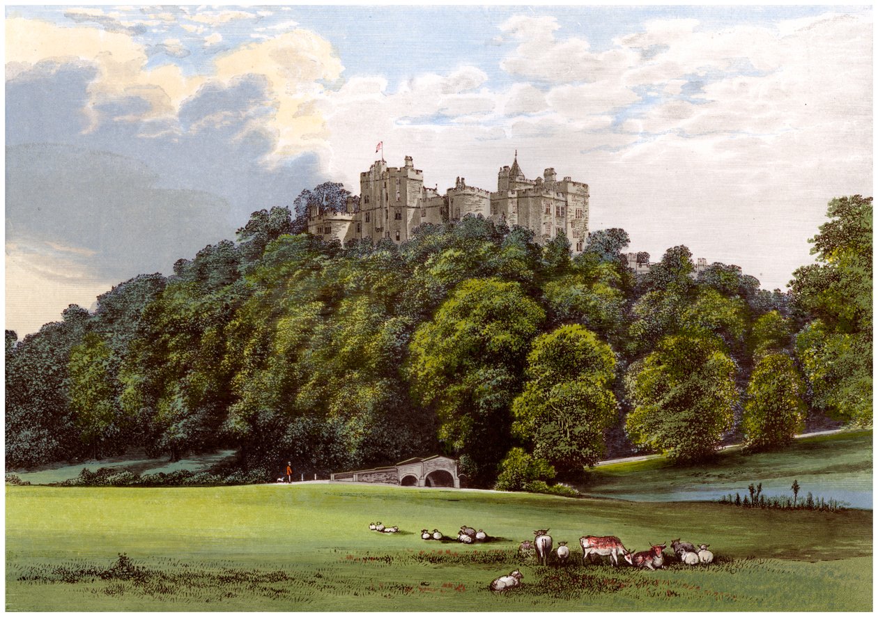 Hrad Dunster, domov rodiny Fownes-Luttrell, Somerset, c1880 od Unbekannt