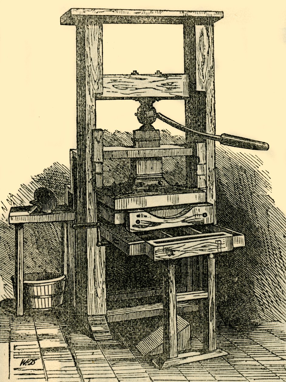 Duplikát Franklins Press, 1881. od Unbekannt