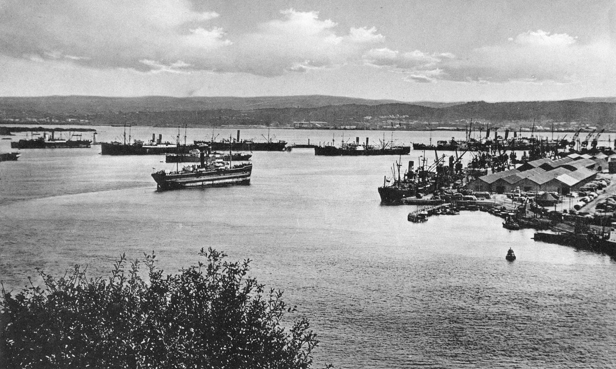 Durbanský přístav z Bluff, Jižní Afrika od Unbekannt