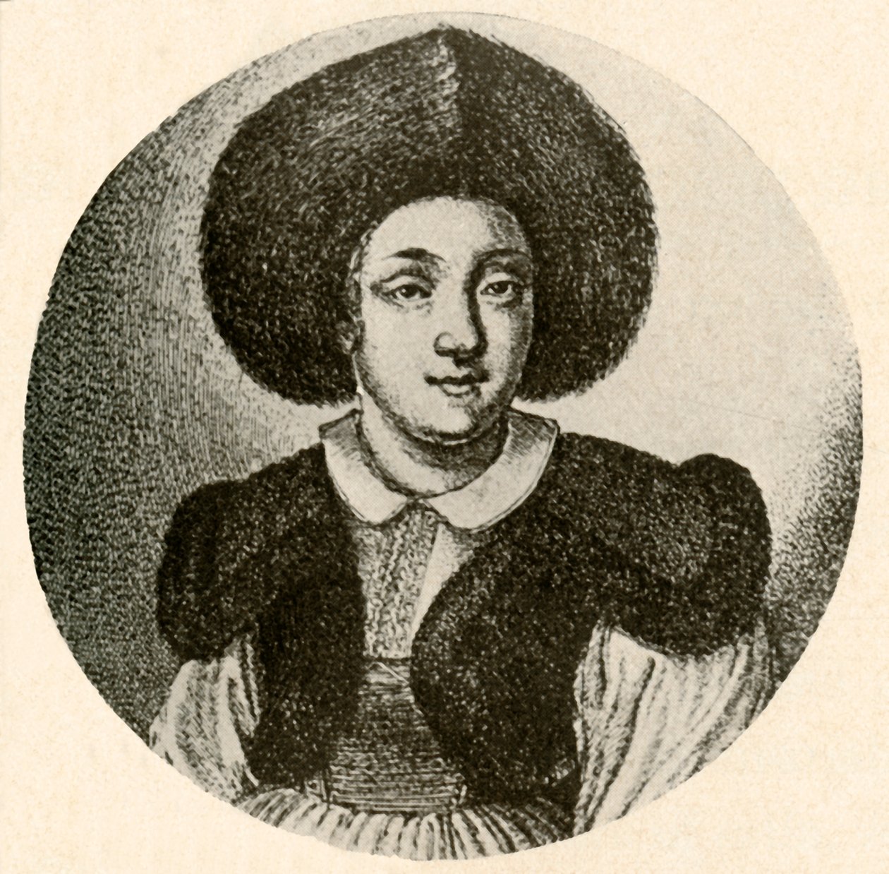 Holandská dívka v kožešinové čepici a kožešinové lemované bundě, 1641, 1937. od Unbekannt