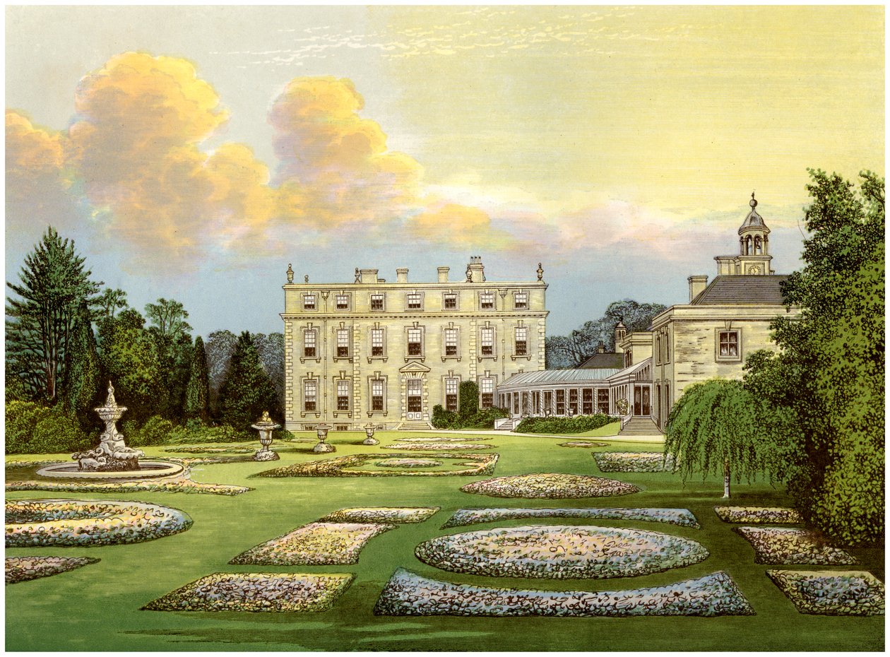 Dytchley House, Oxfordshire, domov vikomta Dillona, c1880 od Unbekannt