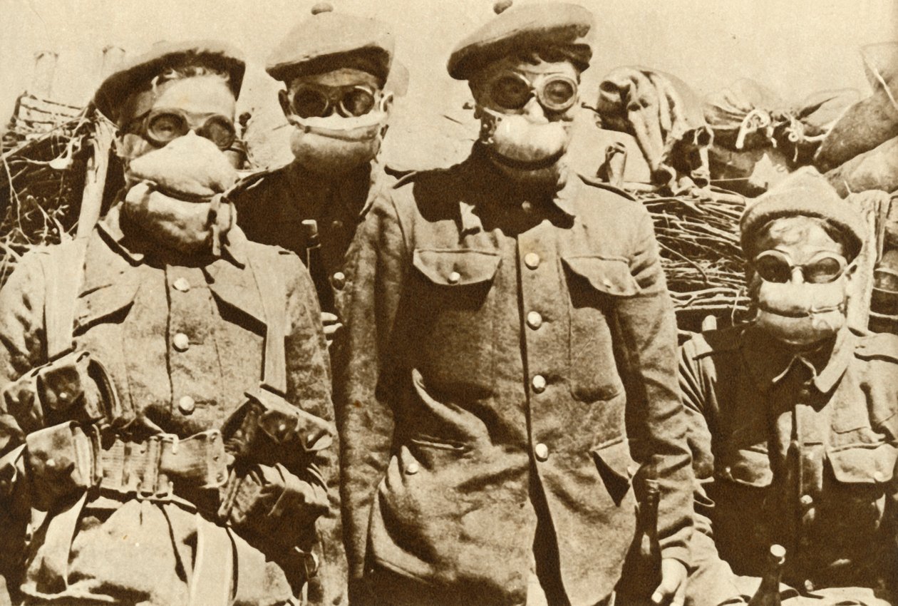 Rané plynové masky, první světová válka, 1915, 1935. od Unbekannt