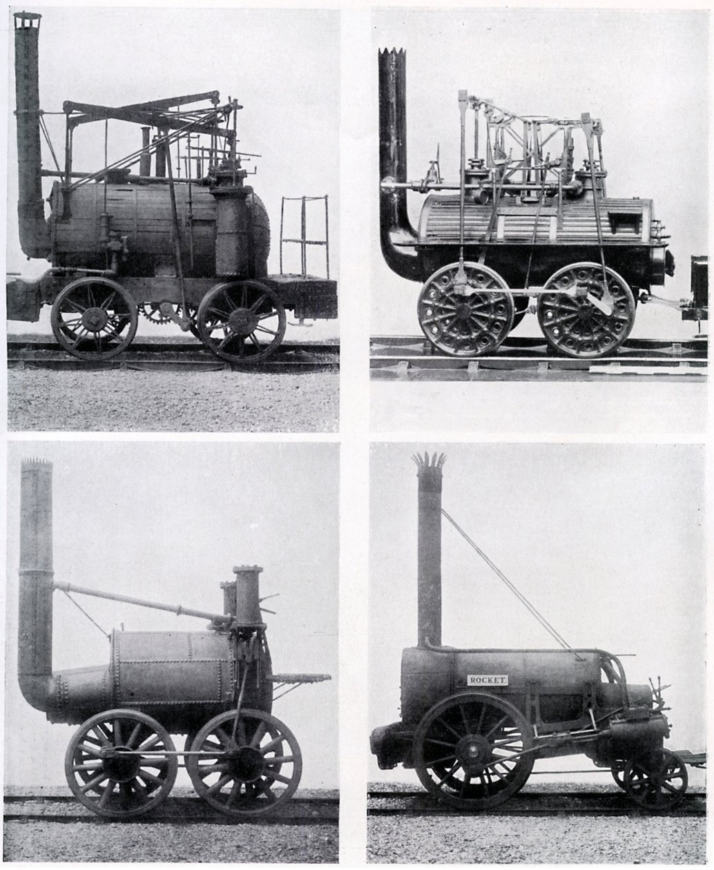 Rané lokomotivy, 19. století, c1920 od Unbekannt