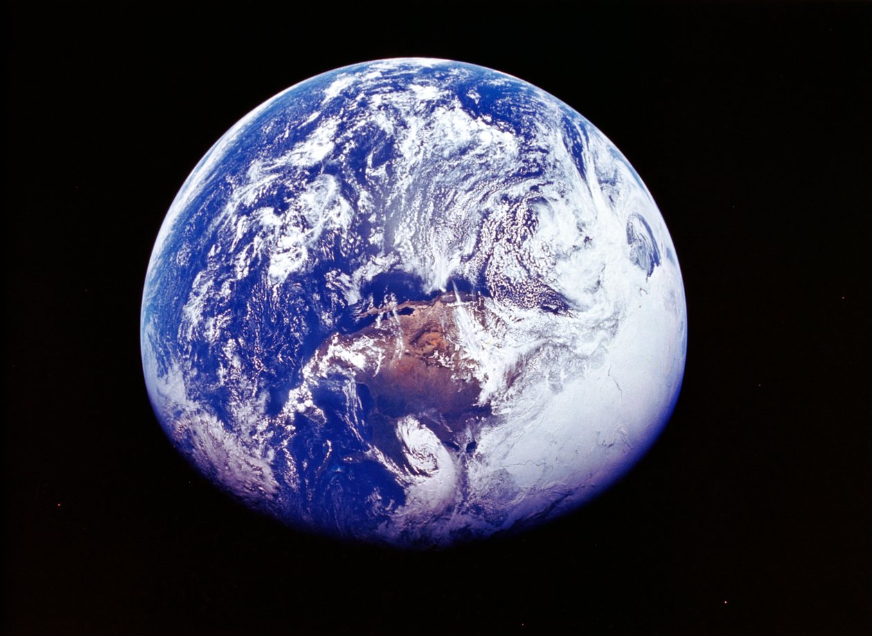 Země z vesmíru, vyfotografována kosmickou lodí Apollo 16, 16. dubna 1972 od Unbekannt