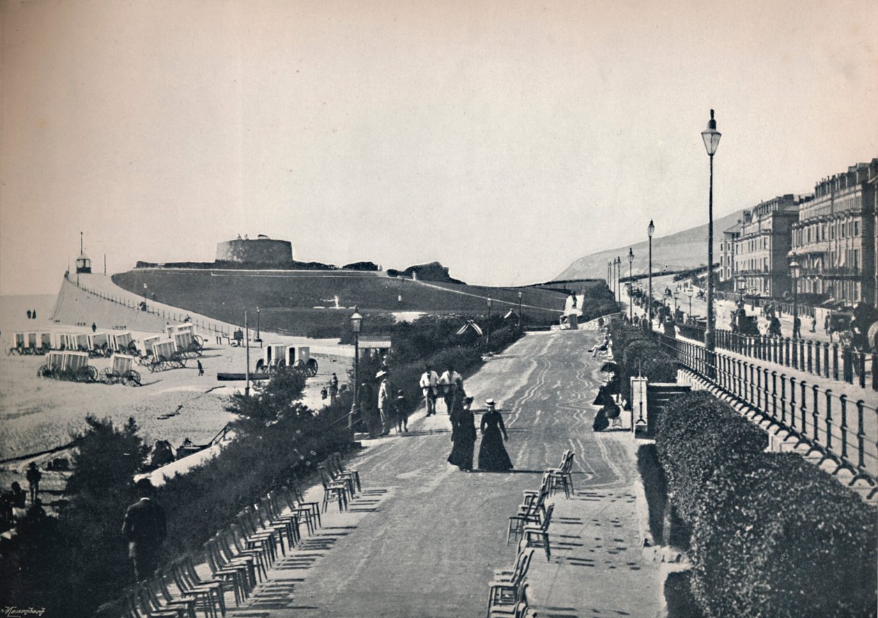 Eastbourne – část promenády, ukazuje věž přání, 1895 od Unbekannt