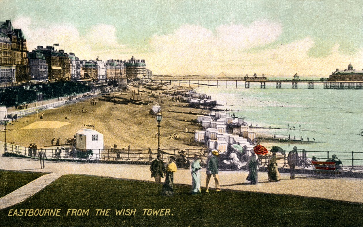 Eastbourne z Wish Tower, Sussex, počátek 20. století od Unbekannt