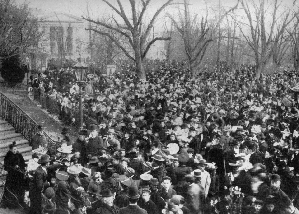 Kutálení velikonočních vajíček, Bílý dům, Washington DC, USA, 1908 od Unbekannt