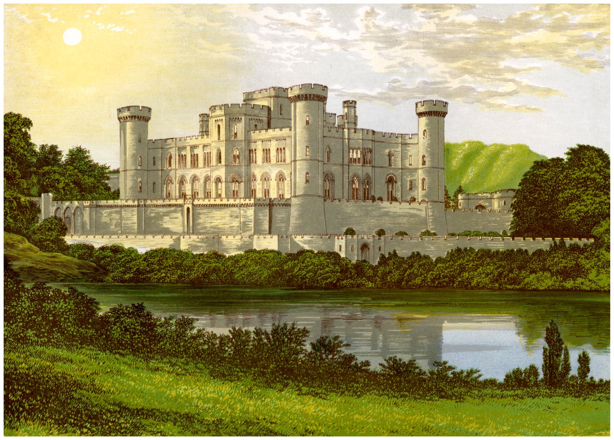 Hrad Eastnor, Herefordshire, domov hraběte Somerse, c1880 od Unbekannt