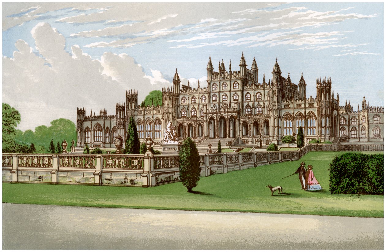 Eaton Hall, Cheshire, domov vévody z Westminsteru, c1880 od Unbekannt