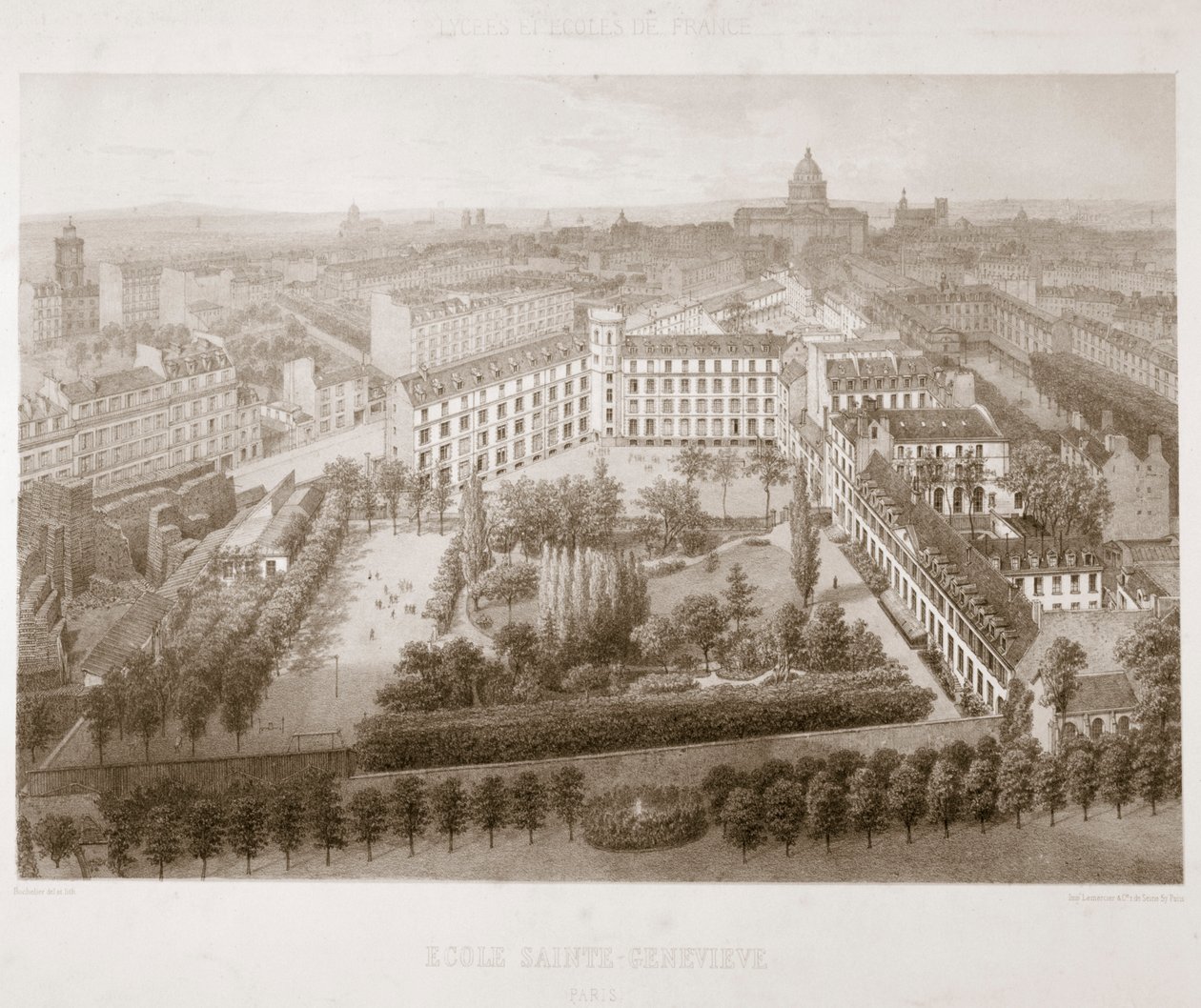 Škola Sainte Genevieve, Paříž, 1867 od Unbekannt