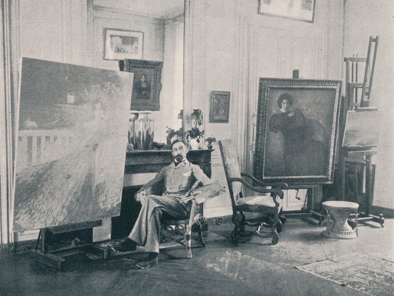 Edmond Francois Aman-Jean 1858-1936. Francouzský symbolistický malíř, 1898 od Unbekannt