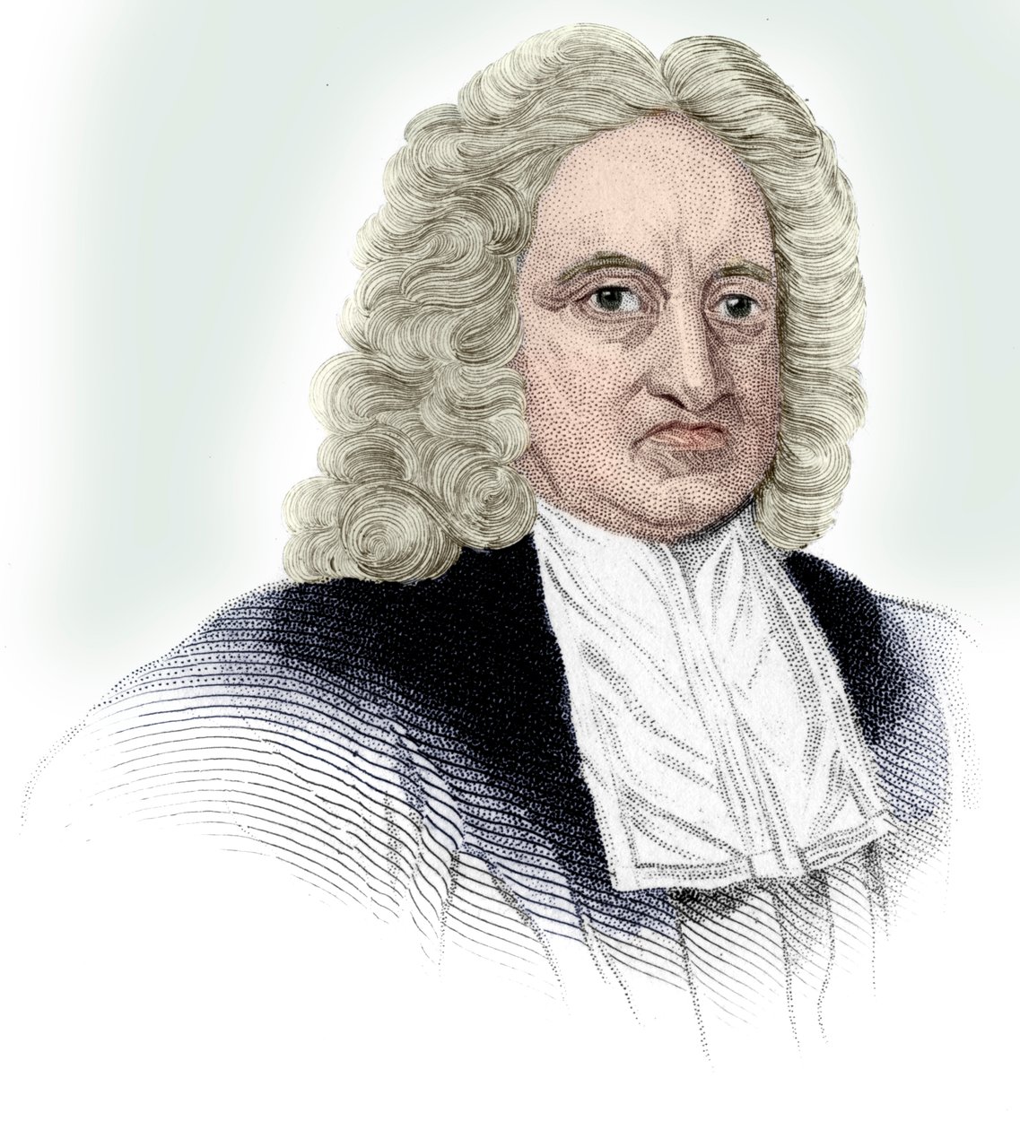 Edmond Halley, anglický astronom, matematik, meteorolog a fyzik, c1850 od Unbekannt