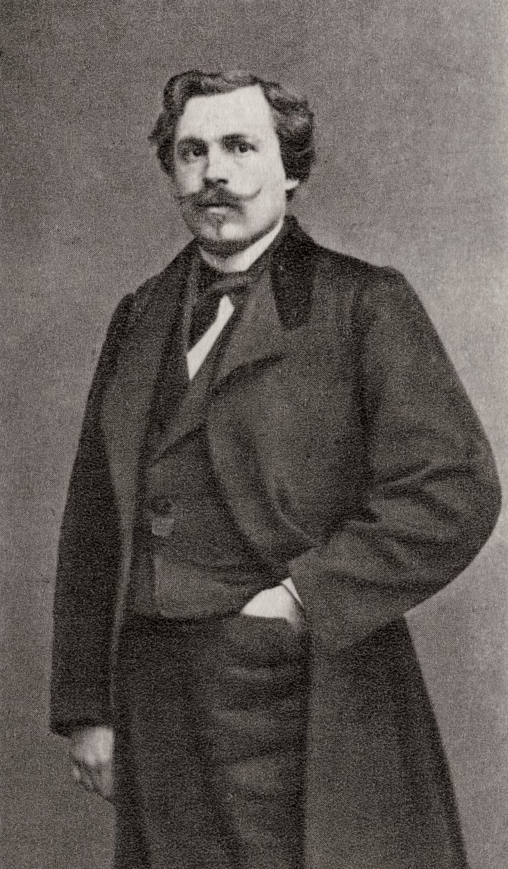 Edmond de Goncourt, francouzský autor, 1868 od Unbekannt