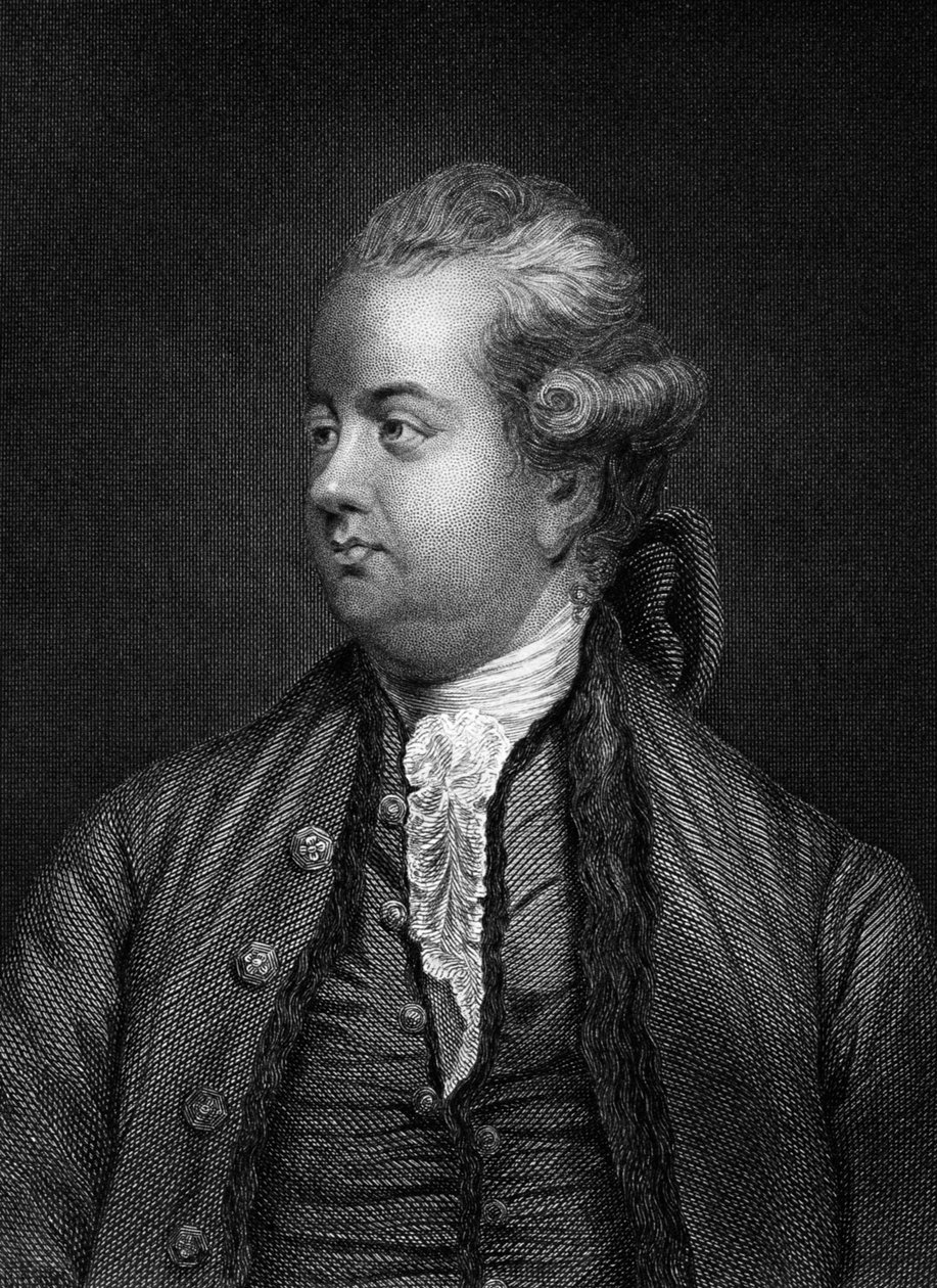 Edward Gibbon , britský historik, 19. století od Unbekannt